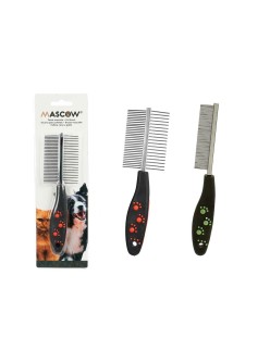 Brosse à Cheveux Mascow 27793 Noir Rouge Vert Polyester Acier 4 x 20,5 x 1,5 cm 12 Unités
