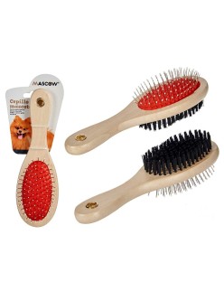 Spazzola per Cani Mascow AR1807082 Marrone Nero Rosso 7 x 22,5 x 5 cm (12 Unità)
