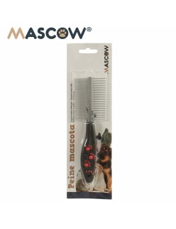 Brosse à Cheveux Mascow 27793 Noir Rouge Vert Polyester Acier 4 x 20,5 x 1,5 cm 12 Unités