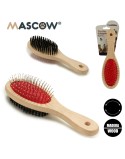 Brosse pour Chiens Mascow AR1807082 Marron Noir Rouge 7 x 22,5 x 5 cm (12 Unités)