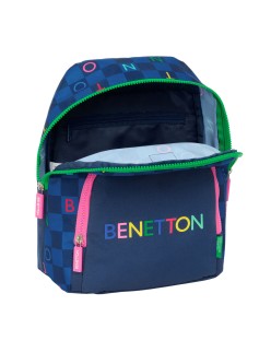 Rucksack Benetton Damero Navy Blue 25 x 30 x 13 cm