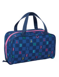 Travel Vanity Case Benetton Damero Navy Blue 31 x 14 x 19 cm