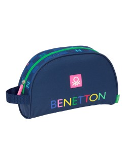 Travel Vanity Case Benetton Damero Navy Blue 28 x 18 x 10 cm