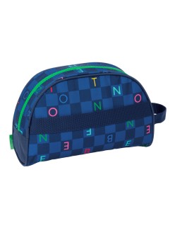 Travel Vanity Case Benetton Damero Navy Blue 28 x 18 x 10 cm