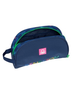 Travel Vanity Case Benetton Damero Navy Blue 28 x 18 x 10 cm