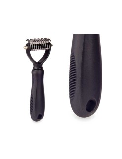 Rastrillo para Perros Mascow 333 Negro Silicona 6,5 x 17 x 3 cm 12 Unidades