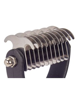 Pettine a Rastrello per Cani Mascow 333 Nero Silicone 6,5 x 17 x 3 cm 12 Unità