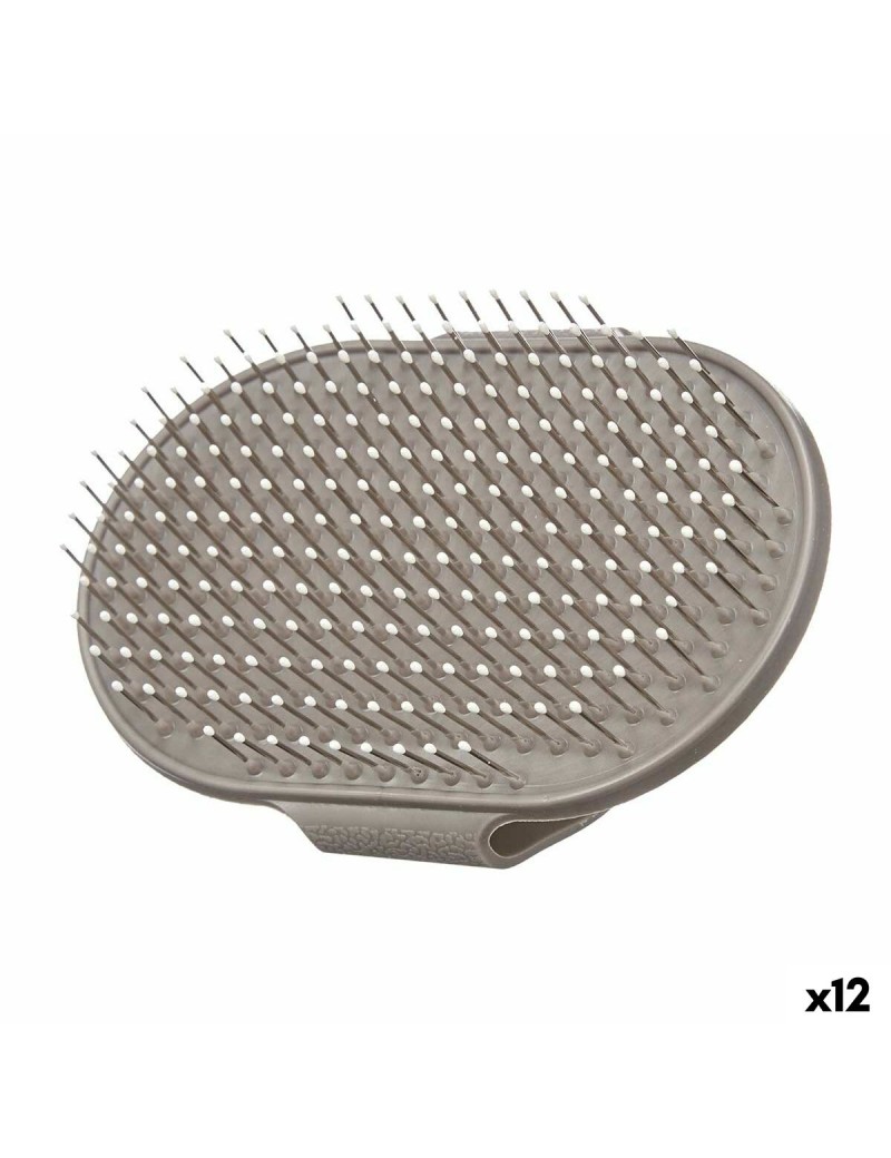 Cepillo para Perros Mascow 335 Gris 13 x 3,5 x 10 cm (12 Unidades)