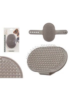 Cepillo para Perros Mascow 335 Gris 13 x 3,5 x 10 cm (12 Unidades)