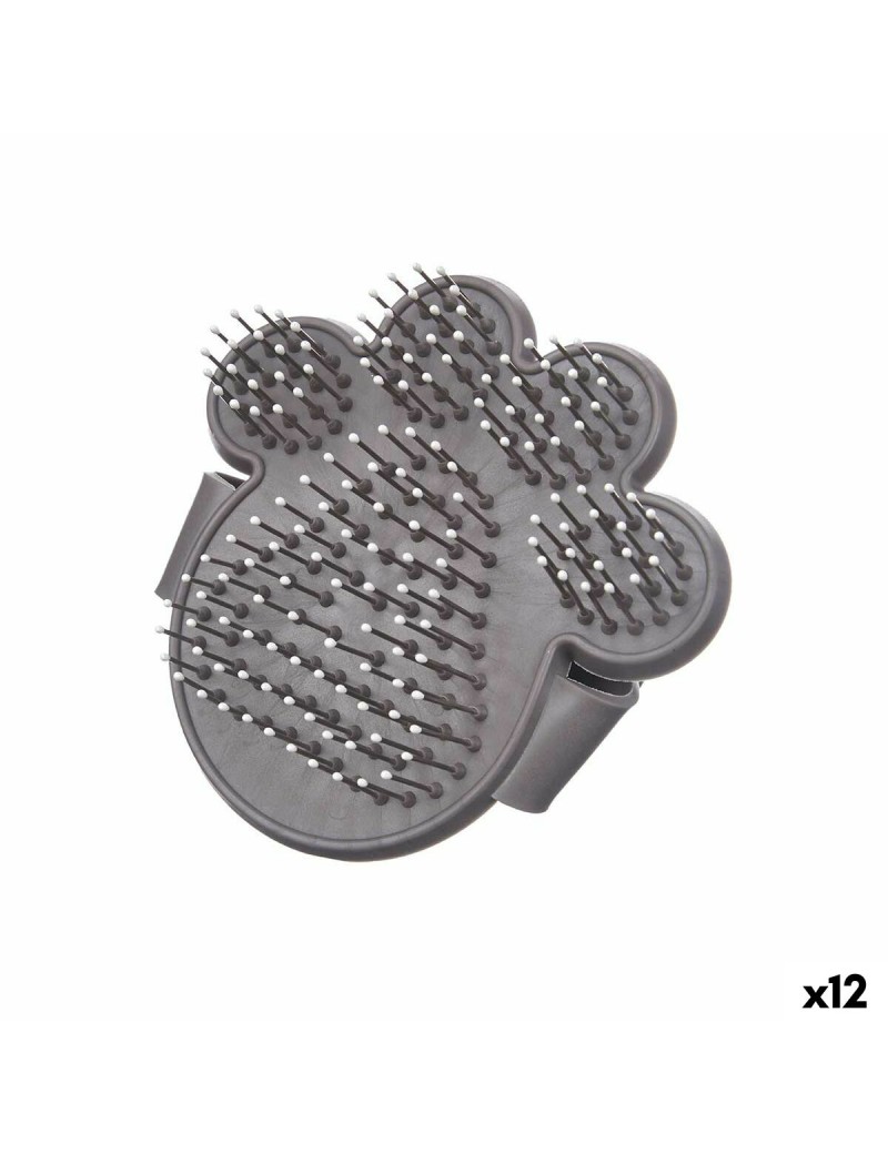 Cepillo para Perros Mascow 336 Gris 10,5 x 10 x 3 cm (12 Unidades)