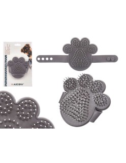 Cepillo para Perros Mascow 336 Gris 10,5 x 10 x 3 cm (12 Unidades)