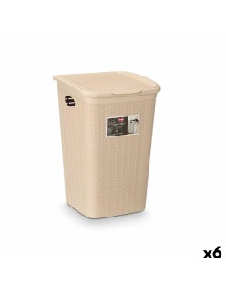 Secchio contenitore Stefanplast 30084 Crema Plastica 50 L 36 x 54,5 x 38 cm (6 Unità)