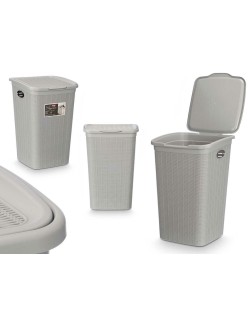 Secchio contenitore Stefanplast 30081 Grigio chiaro Plastica 50 L 36 x 54,5 x 38 cm (6 Unità)