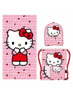 Toalla de Playa Hello Kitty Rosa