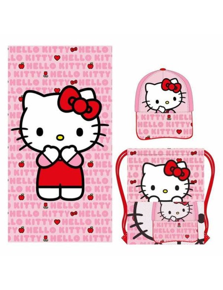 Beach Towel Hello Kitty Pink