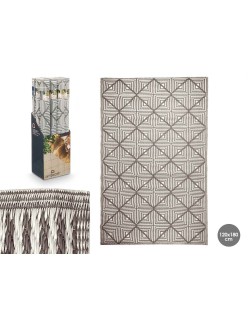 Carpet GiftDecor EXAG-1006 White Grey polypropylene 120 x 180 cm (12 Units)