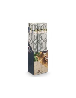 Alfombra GiftDecor EXAG-1006 Blanco Gris Polipropileno 120 x 180 cm (12 Unidades)