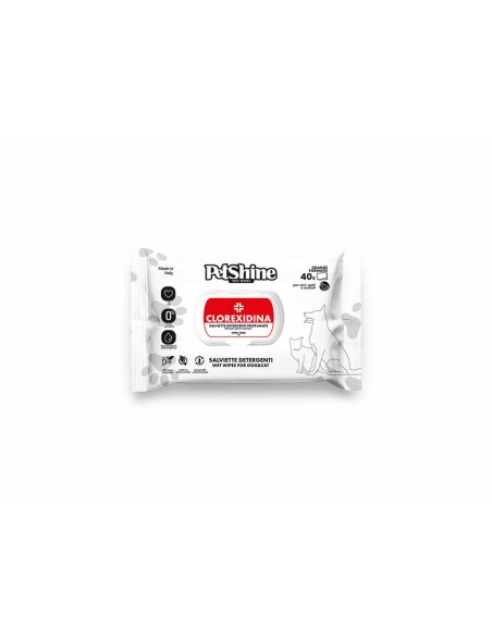 Wet Wipes for Pets Porrini Clorexidina 40 Units