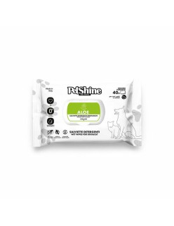 Salviettine Inumidite per Animali Domestici Porrini Aloe Vera 40 Unità