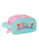Reise-Toilettentasche SuperKitties Rosa türkis 26 x 15 x 12 cm