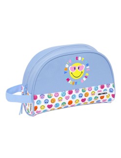 Nécessaire de Voyage Smiley Joyful Multicouleur Bleu clair Recyclable 28 x 18 x 10 cm