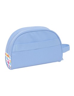 Reise-Toilettentasche Smiley Joyful Bunt Hellblau Wiederverwertbar 28 x 18 x 10 cm