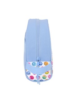 Reise-Toilettentasche Smiley Joyful Bunt Hellblau Wiederverwertbar 28 x 18 x 10 cm