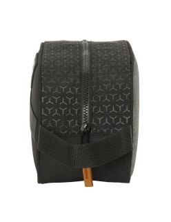 Nécessaire de Voyage BlackFit8 Old school Noir Gris Recyclable 26 x 15 x 12 cm