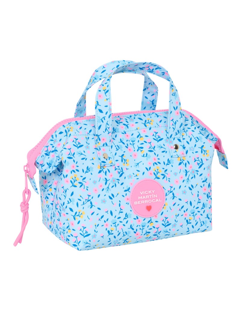Neceser de Viaje Vicky Martín Berrocal Paraíso Rosa Azul claro 26.5 x 17.5 x 12.5 cm