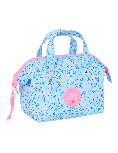 Neceser de Viaje Vicky Martín Berrocal Paraíso Rosa Azul claro 26.5 x 17.5 x 12.5 cm
