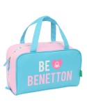 Nécessaire de Voyage Benetton Unique Rose Turquoise 31 x 14 x 19 cm