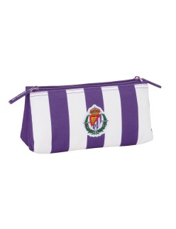 Reise-Toilettentasche Real Valladolid C.F. Weiß Lila Sportlich 22 x 10 x 8 cm