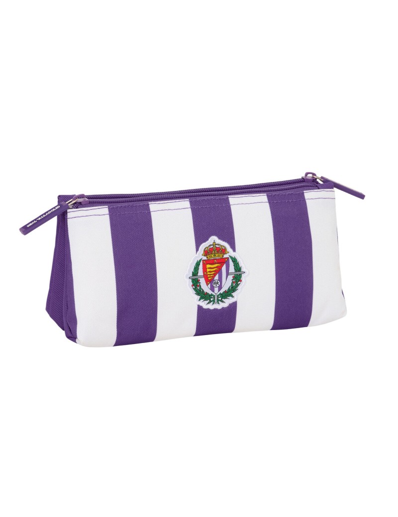 Neceser de Viaje Real Valladolid C.F. Blanco Morado Deportivo 22 x 10 x 8 cm