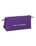 Neceser de Viaje Real Valladolid C.F. Blanco Morado Deportivo 22 x 10 x 8 cm