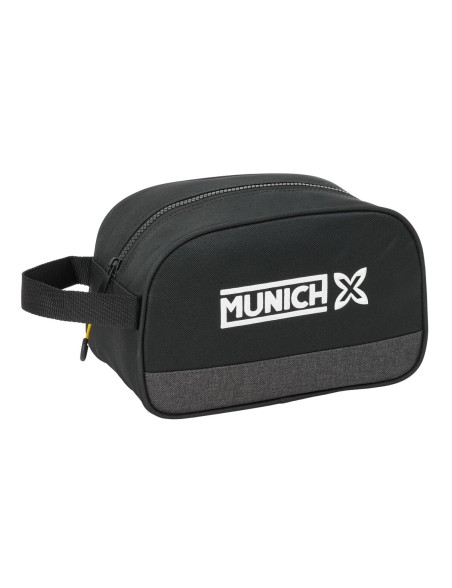 Reise-Toilettentasche Munich Topo Schwarz 26 x 15 x 12 cm