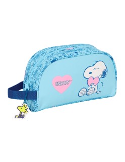 Nécessaire de Voyage Snoopy Love Bleu clair 26 x 16 x 9 cm