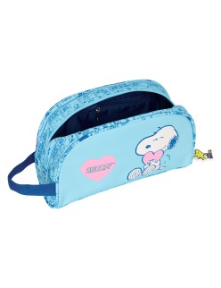 Reise-Toilettentasche Snoopy Love Hellblau 26 x 16 x 9 cm