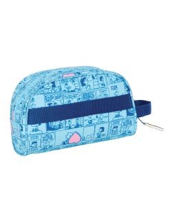 Reise-Toilettentasche Snoopy Love Hellblau 26 x 16 x 9 cm