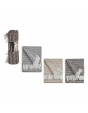 Cubre sofá ITEM NO.25 PLAIDS Marrón Gris Natural 160 x 130 cm Espiga (12 Unidades)