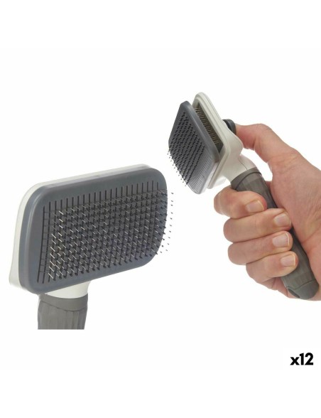 Dog Brush Mascow 334 Anthracite 10,5 x 19 x 6 cm (12 Units)