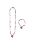 Set Collar y Pulseras Minnie Mouse Rosa 2 Piezas