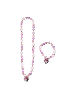 Set Collar y Pulseras Minnie Mouse Rosa 2 Piezas