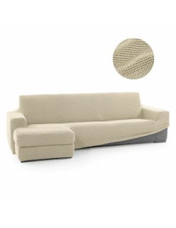 Bezug für Chaiselongue mit kurzem Arm links Sofaskins Beige (Restauriert A)