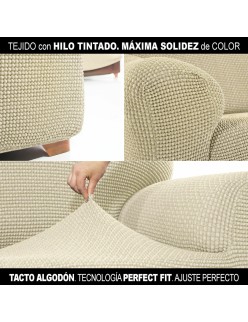 Funda para chaise longue de brazo corto izquierdo Sofaskins Beige (Reacondicionado A)