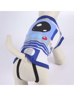Dog T-shirt Star Wars R2-D2 Blue 2XS - M