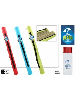 Natte de plage Colorbaby Jaune Bleu Rouge PVC 75 x 175 cm