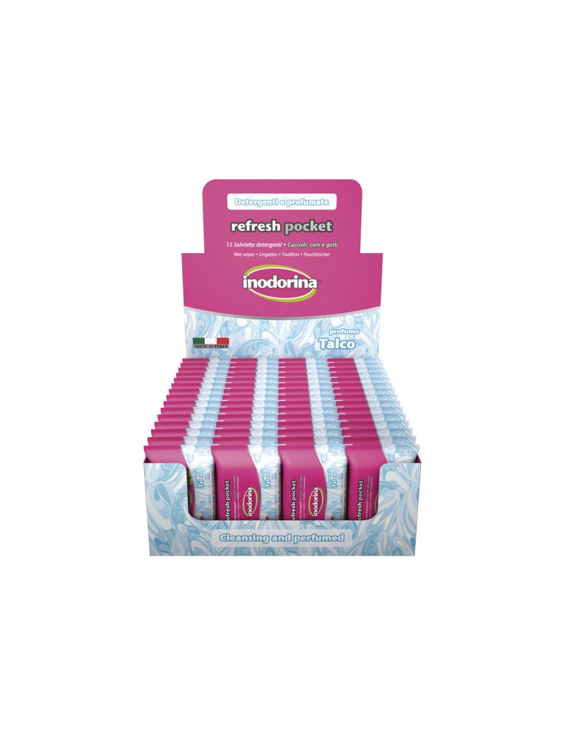 Wet Wipes for Pets Inodorina Talco 60 Units