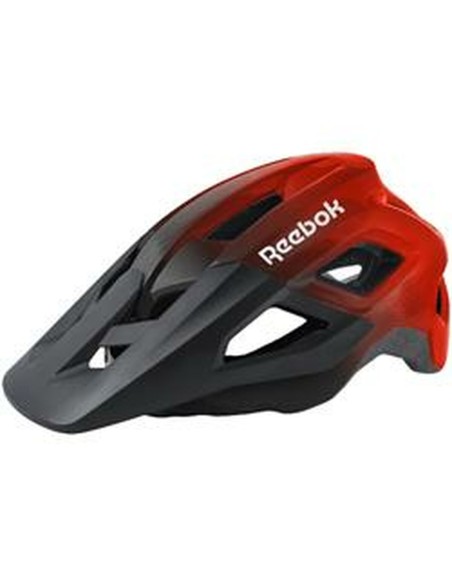 Casco de Ciclismo para Adultos Reebok Negro Rojo Visera