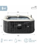 Spa gonflable Colorbaby Purespa Burbujas Greystone Deluxe 795 L