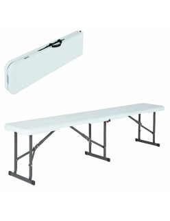 Banco Lifetime Plegable Blanco 183 x 29 x 42 cm
